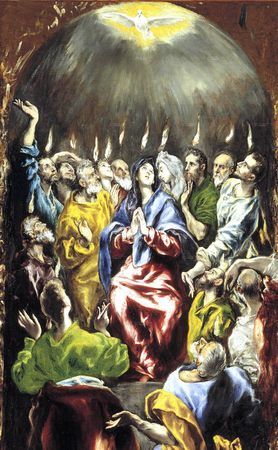 La Pentecôte - Le Greco - 1600 - musée national du Prado Madrid.jpg