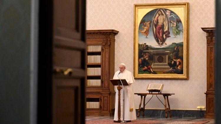 Le Pape François lors de l'Angelus du 17 janvier 2021  (Vatican Media).jpeg