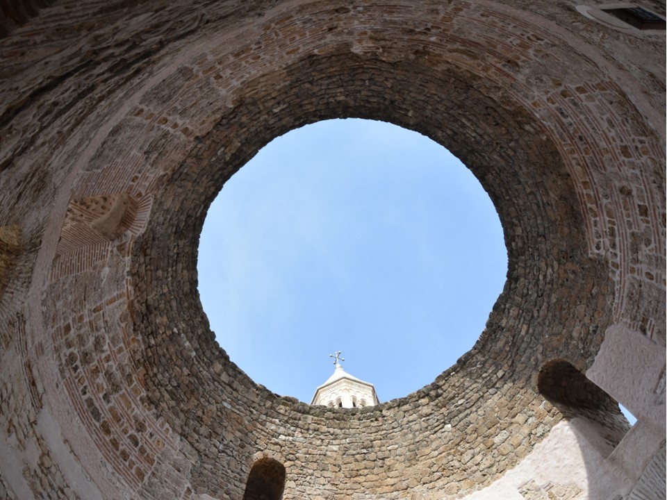 ruines du côté de la cathédrale de Split