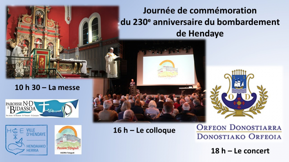 Tout de la journée de commémoration du bombardement de Hendaye - 23 avril 1793 - 23 avril 2023