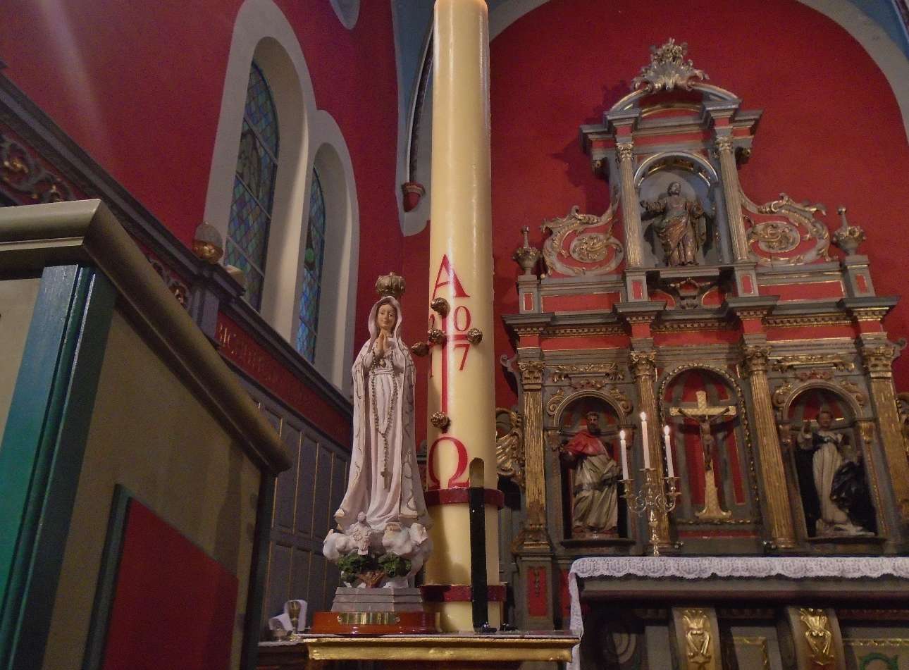 La messe sous le patronage de Notre Dame de Fatima
