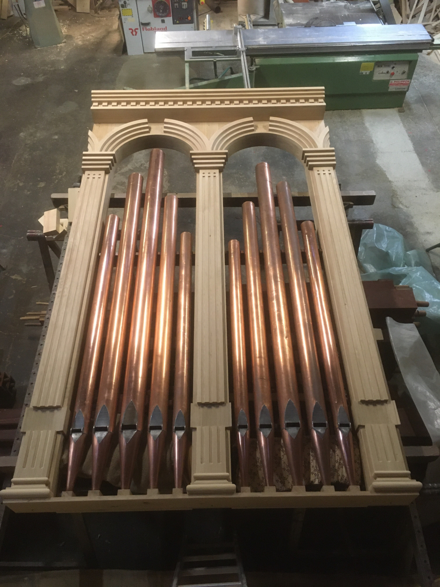 L’orgue de l’église Sainte Anne : une petite idée du buffet se précise !