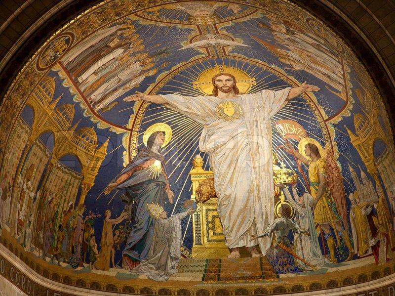 Dans la basilique du Sacré Cœur de Montmartre (Paris) - voûte du chœur