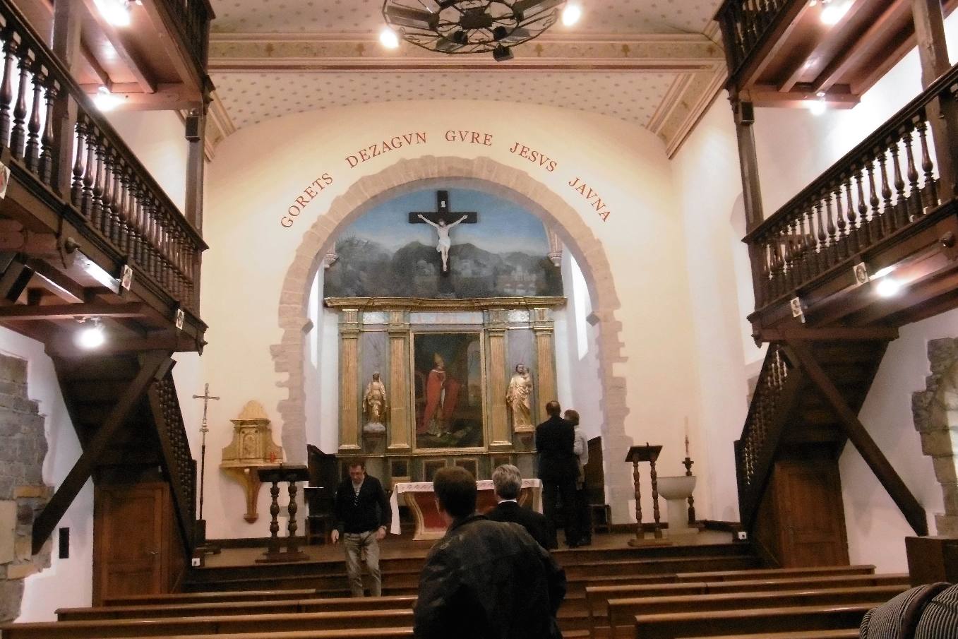 Intérieur de l'église restaurée