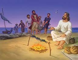 « Jésus s’approche ; il prend le pain et le leur donne ; et de même pour le poisson » (Jn 21, 1-19).jpg