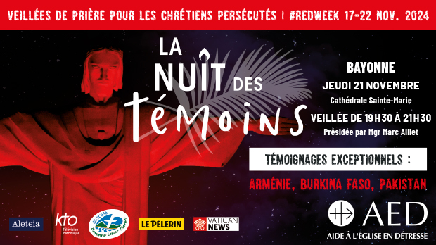 Nuit des Témoins. - Jeudi 21 novembre - Cathédrale Sainte-Marie - Bayonne