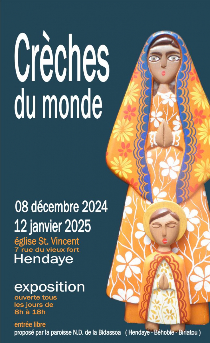 Exposition sur le thème « Crèches du monde » - Eglise Saint Vincent - Hendaye