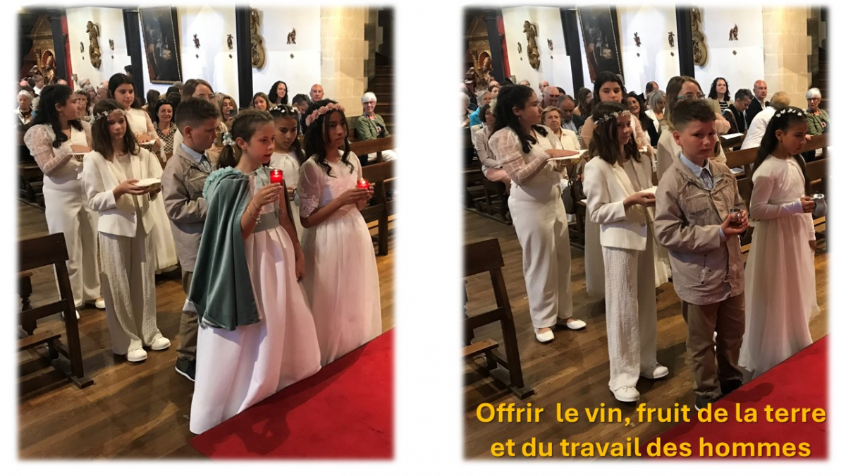 240602 Première Communion pour 10 enfants - Fête du Saint Sacrement