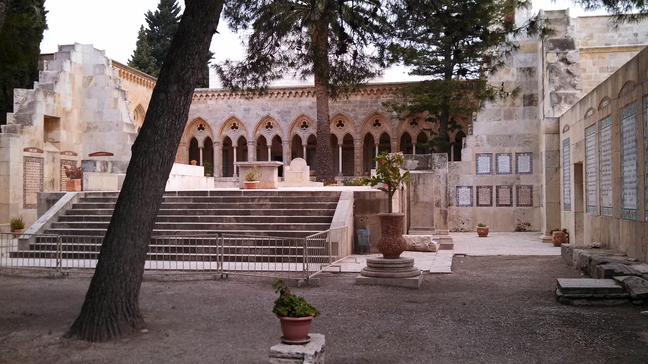 Eglise de l'Ascension, à Jérusalem Est, appelée l'église du Pater noster. 