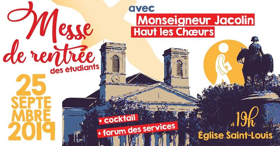 MESSE de Rentrée 2019, Organisé par la Pastorale des étudiants de Vendée