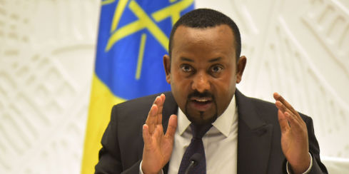Le Premier ministre éthiopien, Abiy Ahmed, prix Nobel de la paix 2019
