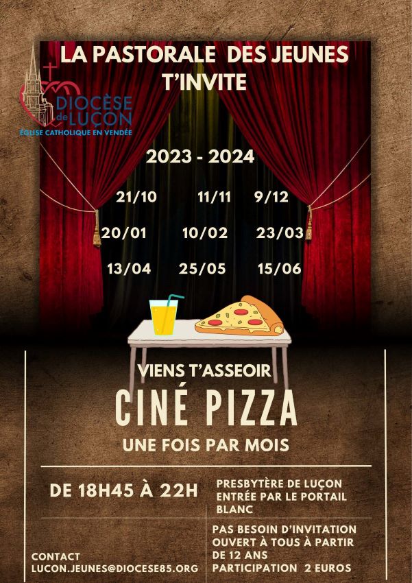Ciné Pizza 2023-2024 à vos agenda !