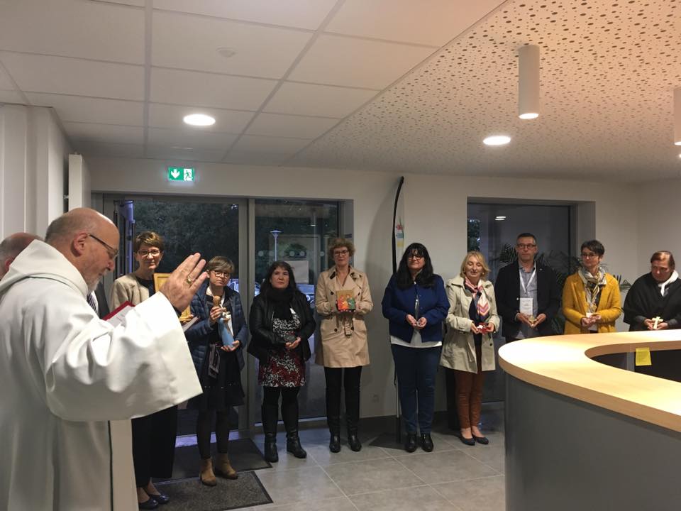 Inauguration et bénédiction des nouveaux locaux de l'ADEC85 , l’ Apel de la Vendée et l’ Ugsel Vendée.