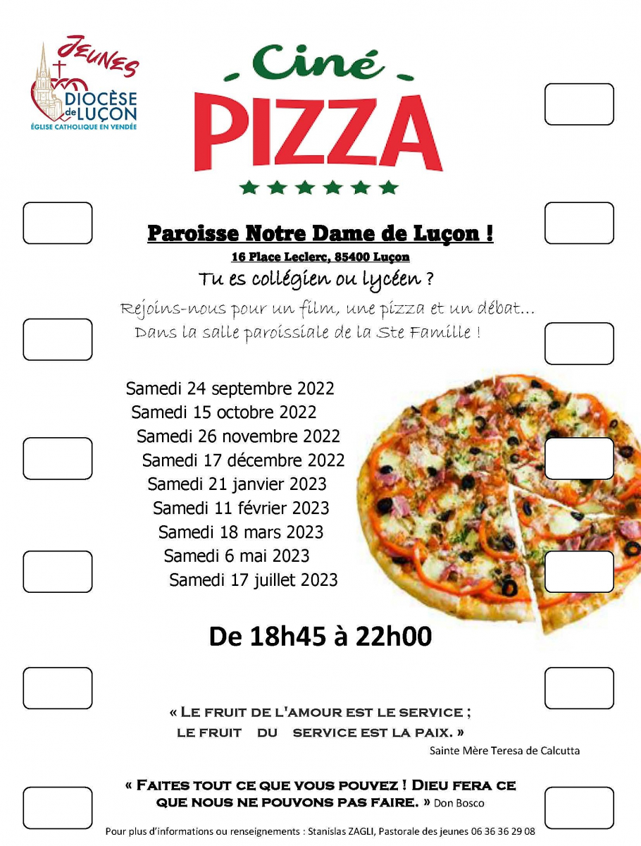 ciné pizza 2022