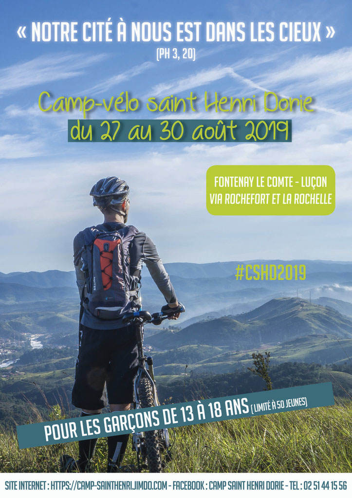 Pélé vélo Saint Henri Dorie  pour les garçons de 13 à 18 ans