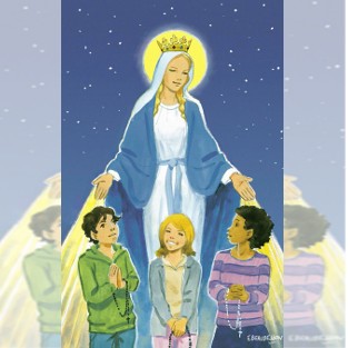 Le mois de Marie : prière du chapelet pour les enfants.
