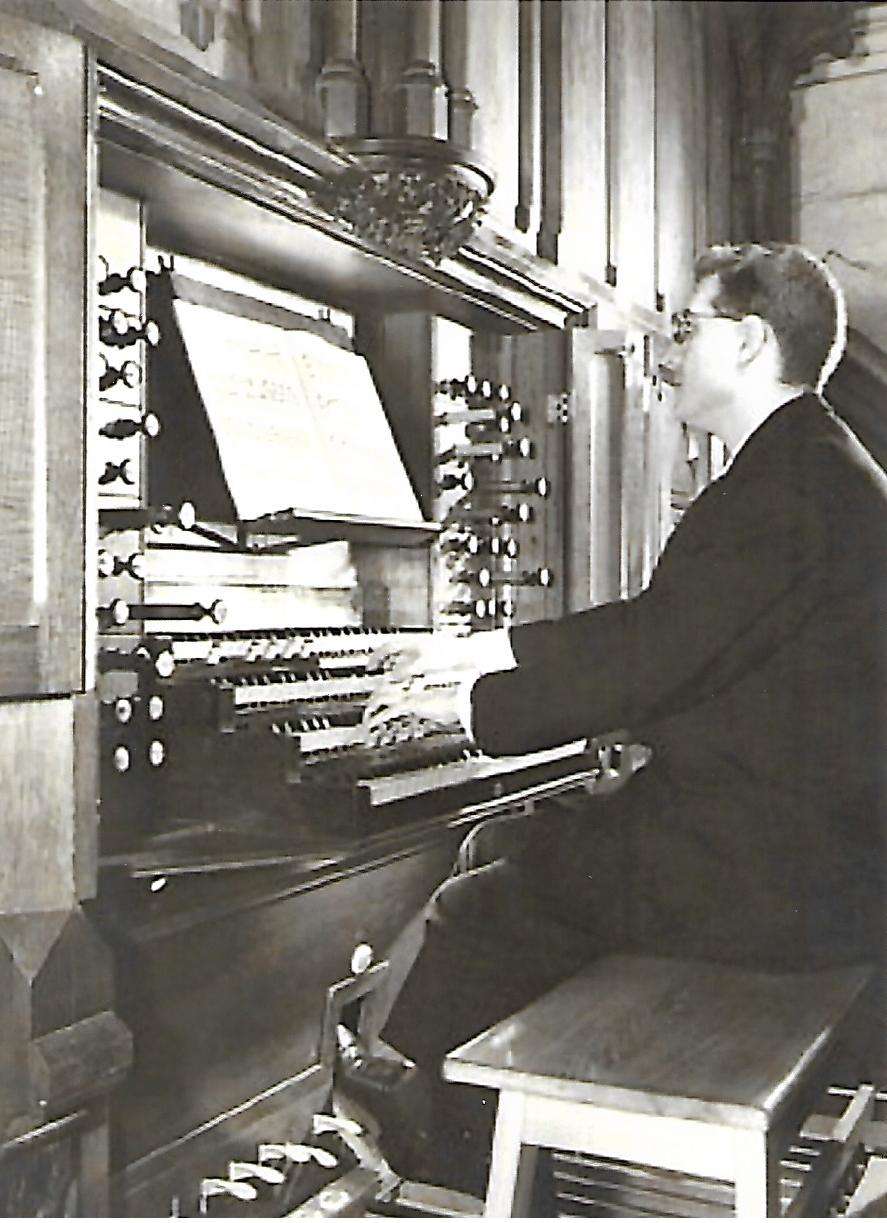 Abel Gaborit au grand-orgue de la cathédrale