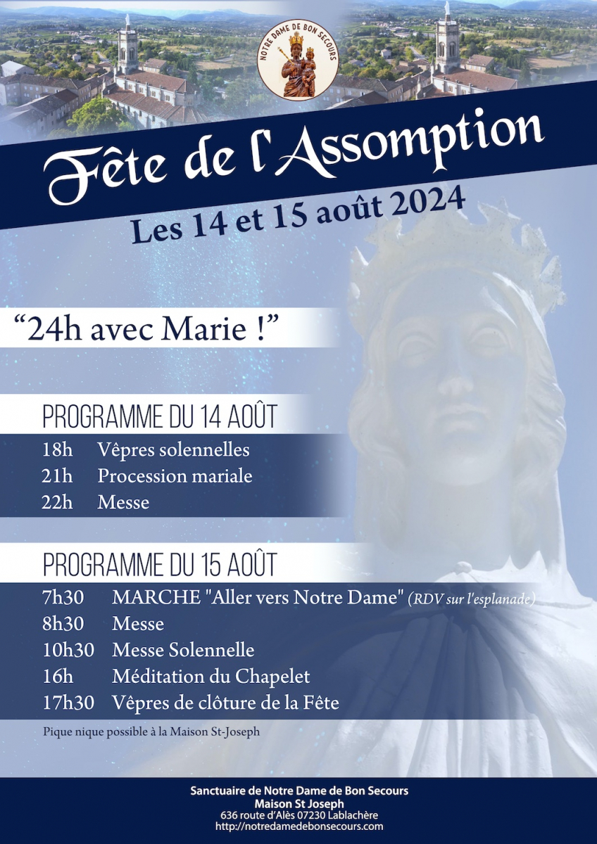 Fête de l'Assomption : 24h pour Marie !