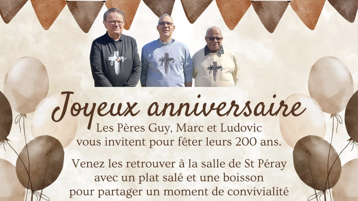 Dimanche 28 avril à partir de 12h à Saint-Péray : Venez fêter les 200 ans des prêtres !