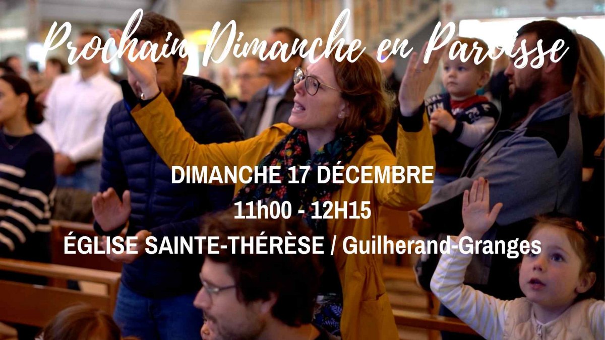 Venez en famille à l'église le Dimanche 17 décembre de 11h00 à 12h15.