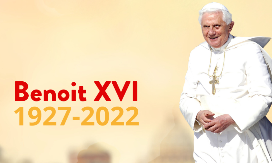 Jeudi 5 janvier 9h30 - Salle paroissiale de Saint-Péray - Retransmission des obsèques du pape Benoît XVI.