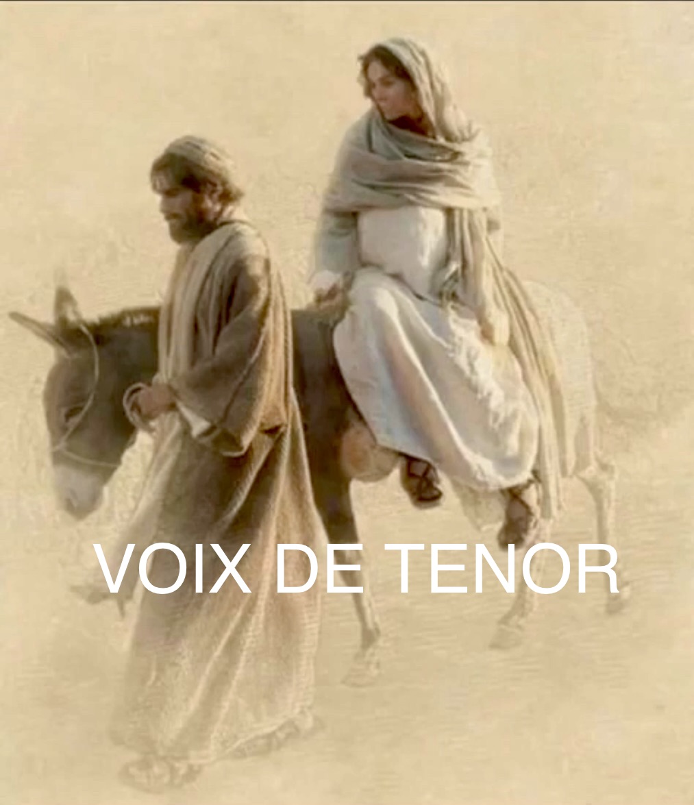 VOIX DE TENOR - Saint Joseph, nous allons à toi