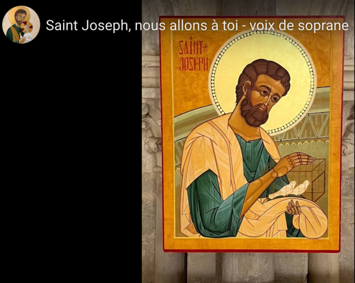 VOIX SOPRANE - Saint Joseph, nous allons à toi