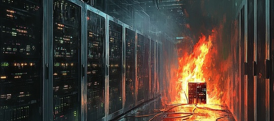 Desktop datacenter fire