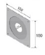 Blower-Door-Zuluftblende für Zuluftleitung Ø50-70mm