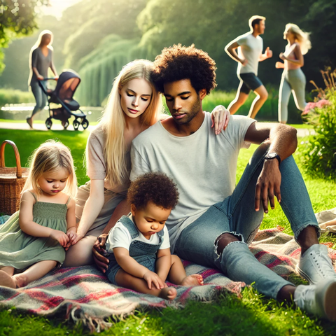 family in the park