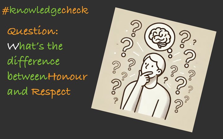 Honor and Respect