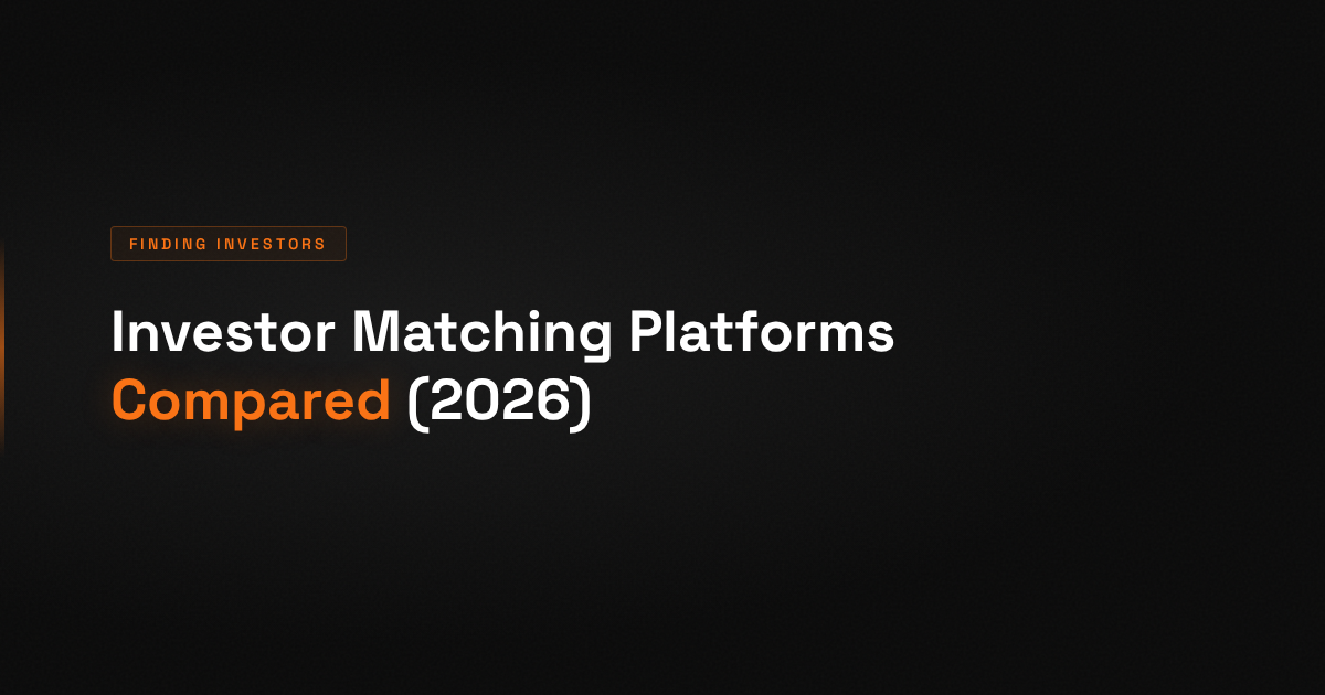 Investor Matching Platforms Compared (2026): What They Find, What They Cost, and Where They Stop
