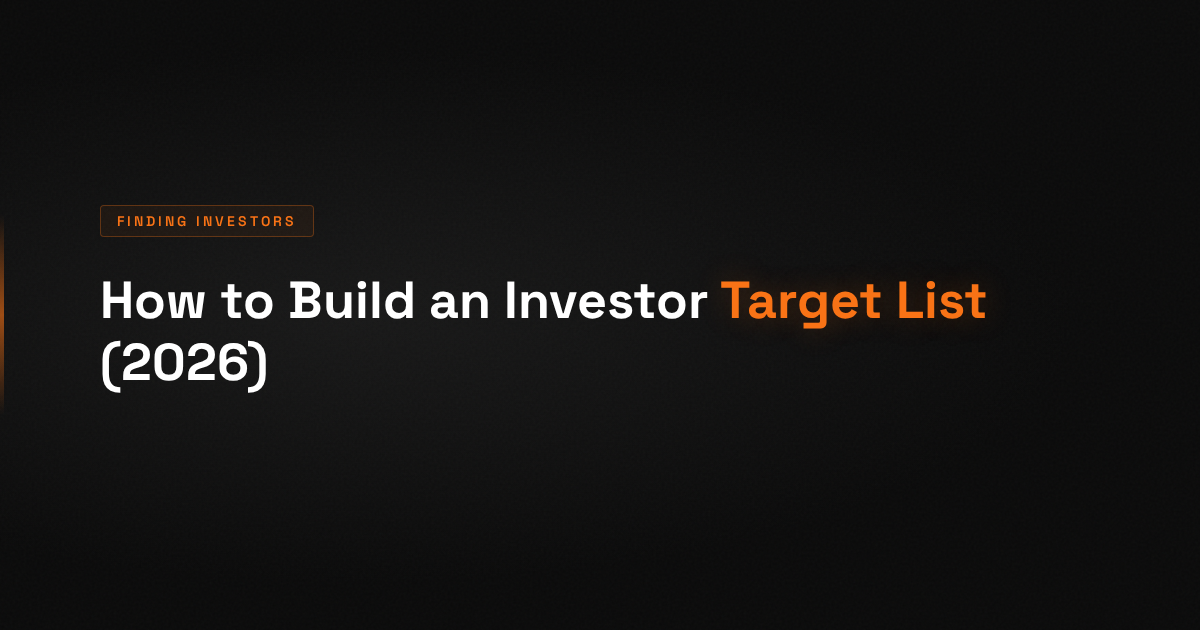 How to Build an Investor Target List (2026)