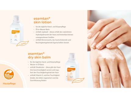 Informationen zum Produkt: Esemtan Skin Lotion - 500 ml (Artikelnummer: 11729684) - Bitte beachten Sie das beigefügte Informationsblatt für detaillierte Angaben über dieses Produkt