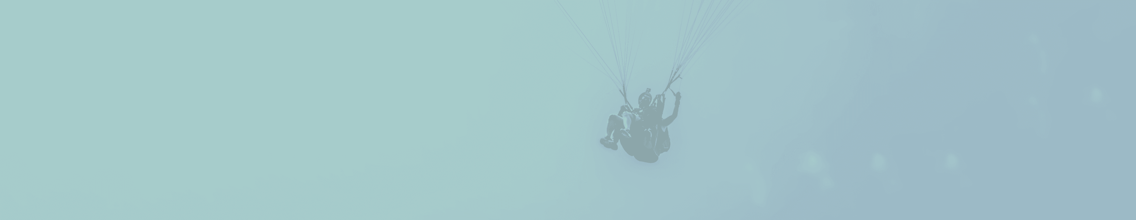 A man with parachute