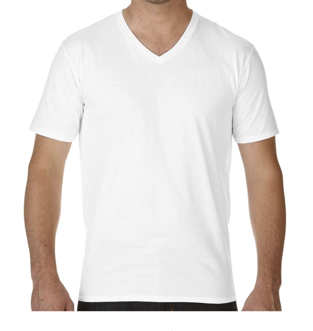 Tričko GI41V00 Premium 183gsm V-Neck - WHITE S 127