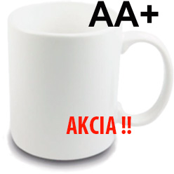 Sublimačný hrnček keramický biely Classic - tr. AA+ JS Coating - AKCIA! 134