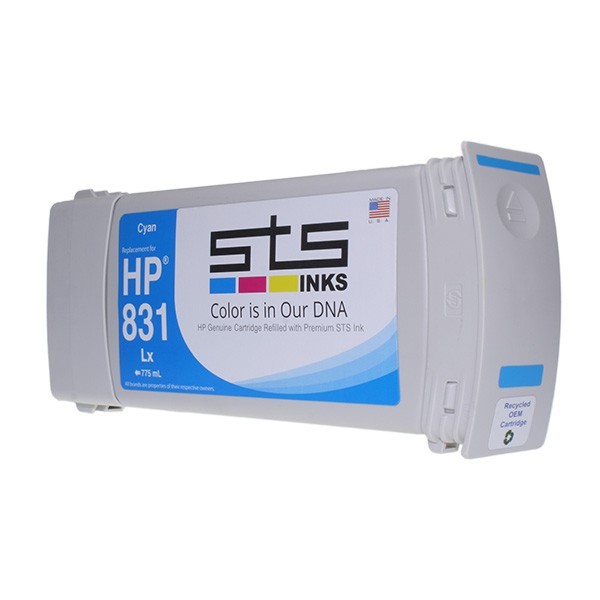 STS Cartridge HP831 775ml-CZ686A Latex Cyan 134