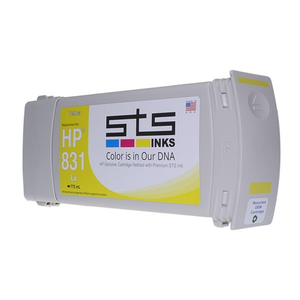 STS Cartridge HP831 775ml-CZ686A Latex Yellow 134