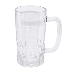 Sklenený krígeľ 500 ml 123