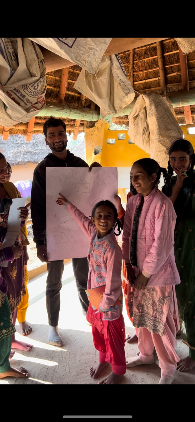 Children showing mapped features