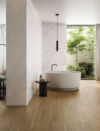 Wood effect outdoor floor