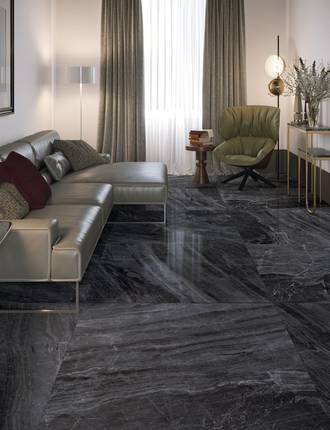 Marble effect stoneware tiles
