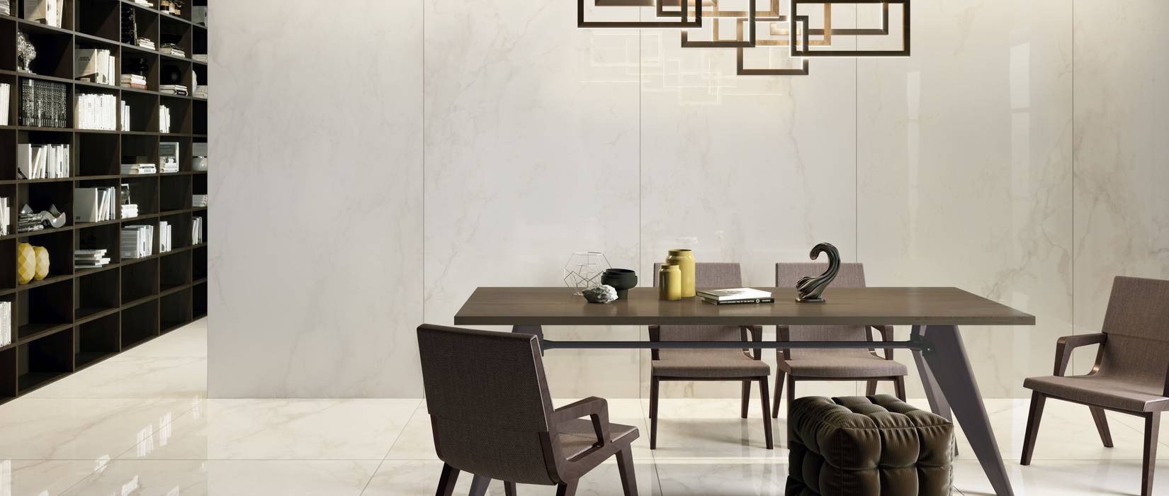 Marble effect tiles