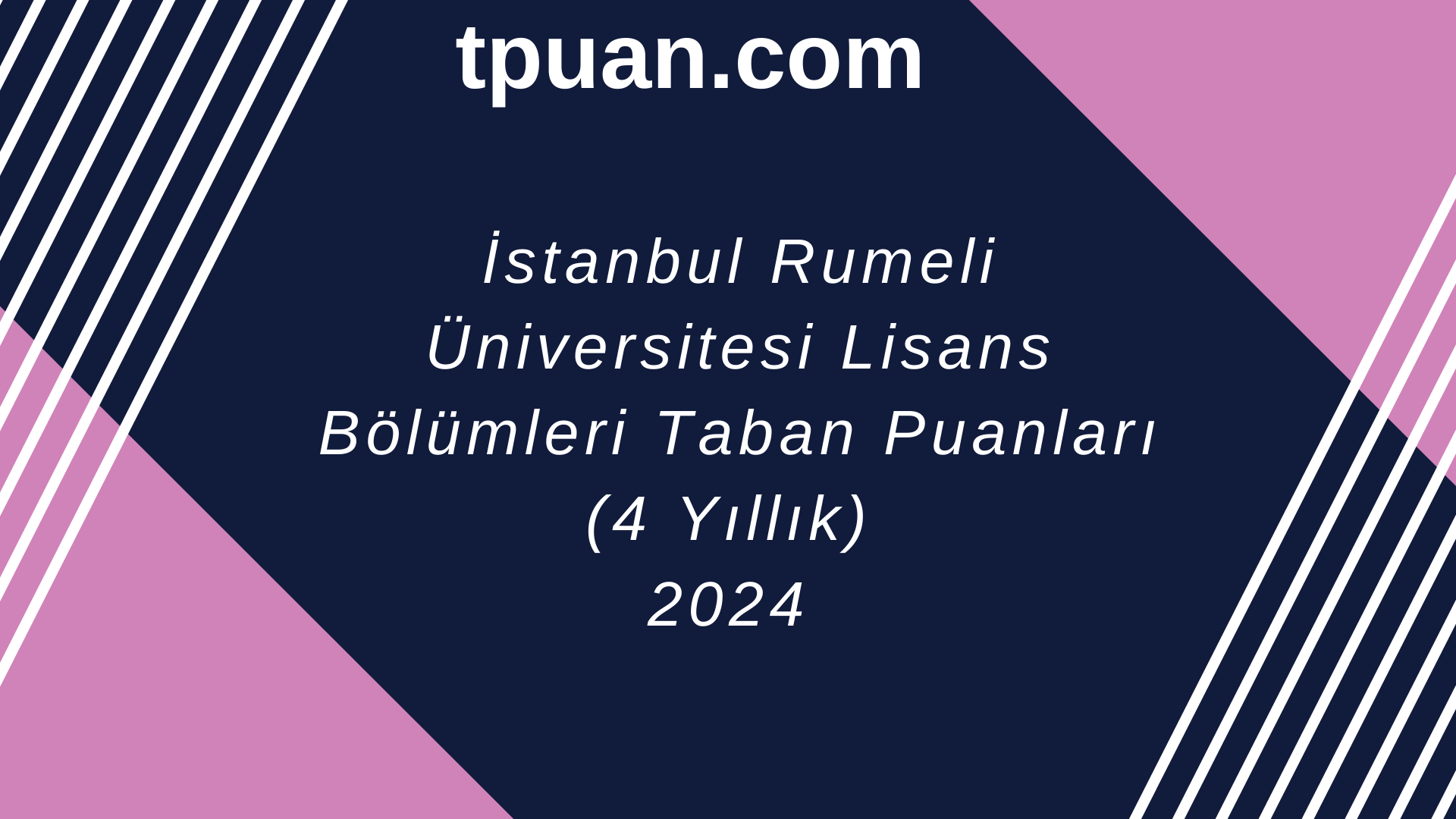 İstanbul Rumeli Üniversitesi 2024 Lisans Bölümleri Taban Puanları (4 ...