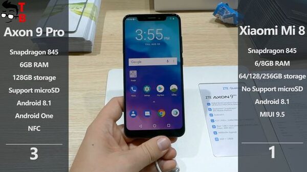 ZTE Axon 9 Pro и Xiaomi Mi 8 Обзор-сравнение смартфонов