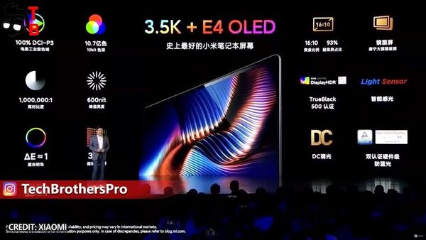 Xiaomi Mi Laptop Pro 15 Предобзор: Новый ноутбук 2021 года с E4 OLED-дисплеем!
