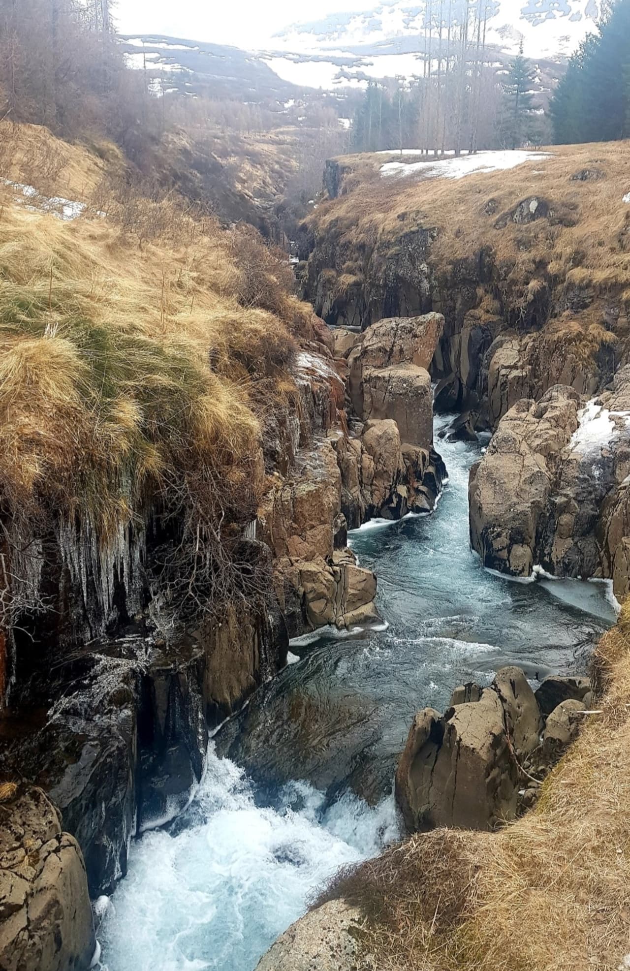 Budara Canyon and Waterfall detail from the official Visit Austurland gallery.