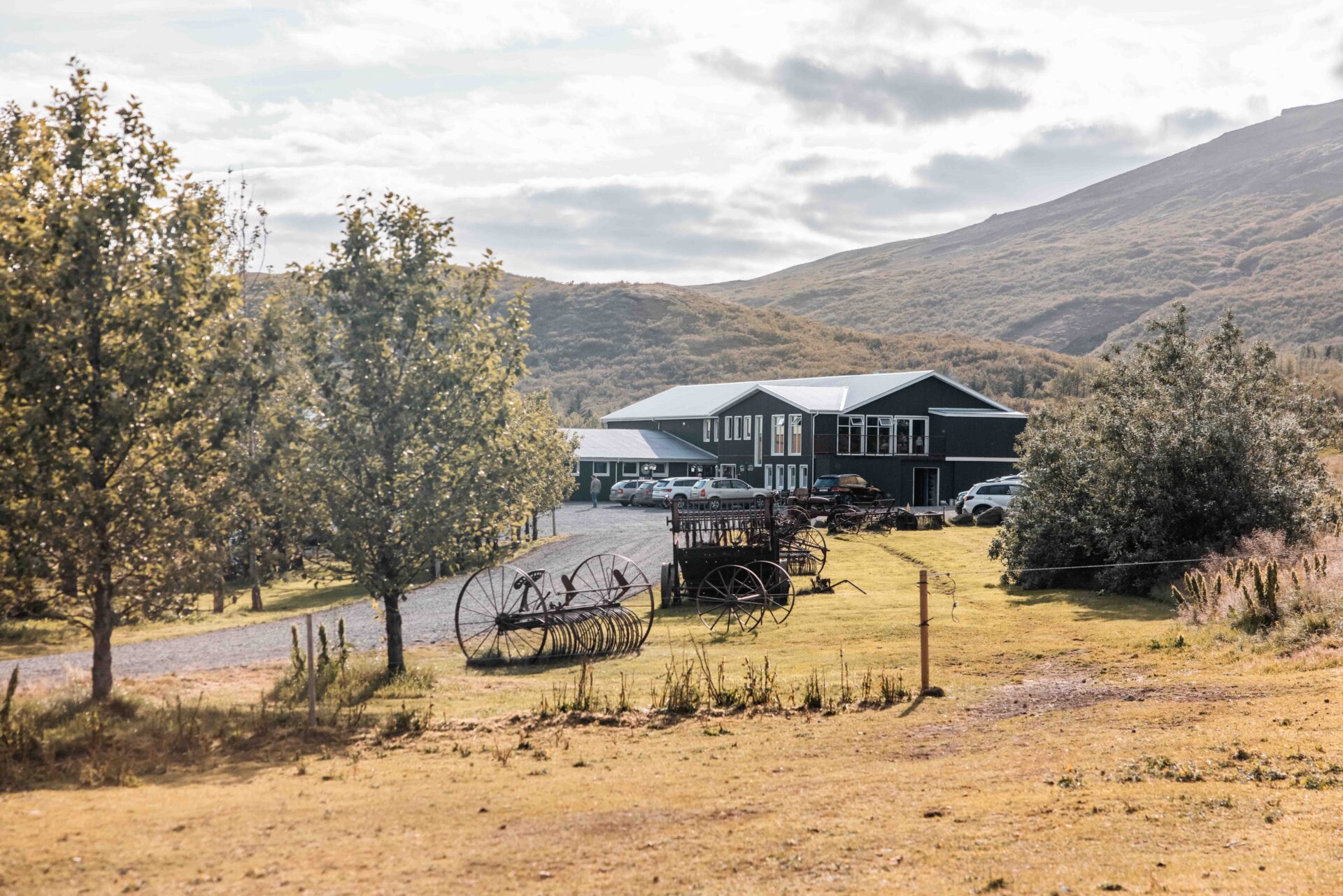 Exterior of Efstidalur farm buildings and visitor area
