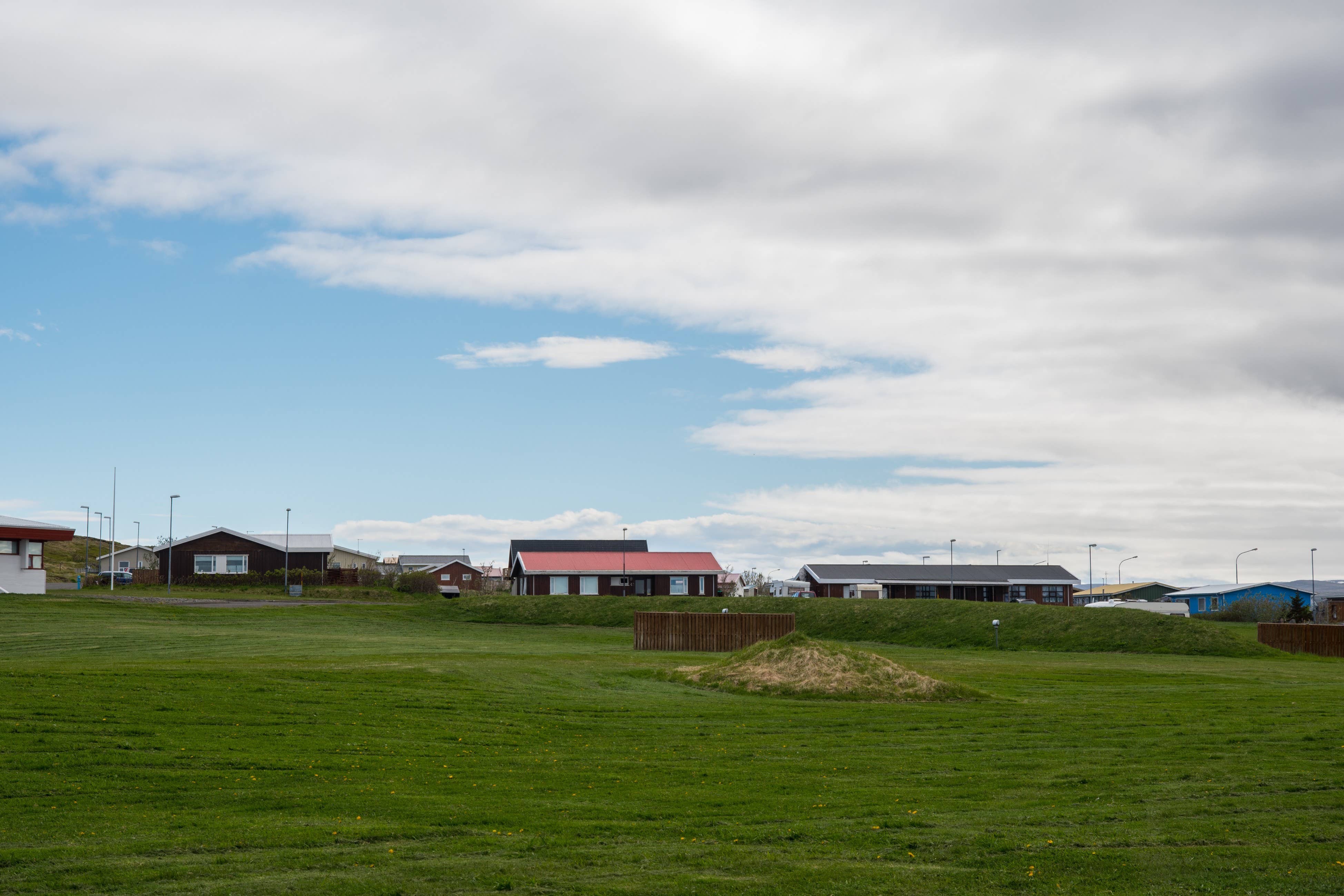 Far view toward Bakkafjörður on the northeast coast near Langanes.